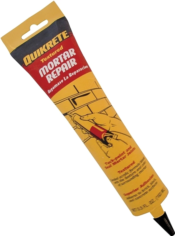 Mortar Repair, 5.5 Ounce Tube For Concrete And Masonry Crack Filling