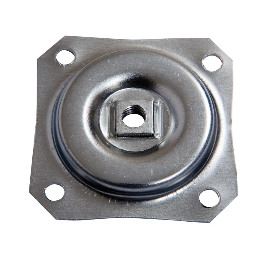 Table Legs Installation Hardware With Straight Top Plate For Secure Mounting