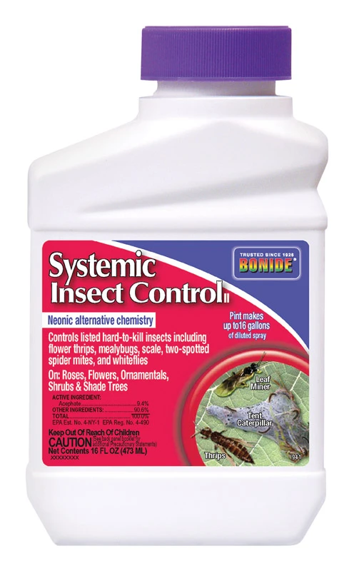 Systemic Insect Control Concentrate For Outdoor Gardening, 16 Ounce Makes 16 Gallons