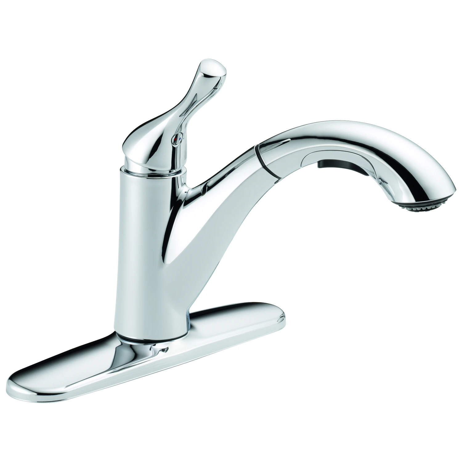 Grant Single Handle Kitchen Faucet With Pull-out Spray In Chrome Finish