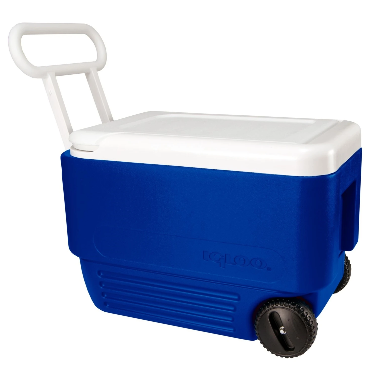 Wheelie Rolling Cooler In Majestic Blue With 38 Quart Capacity