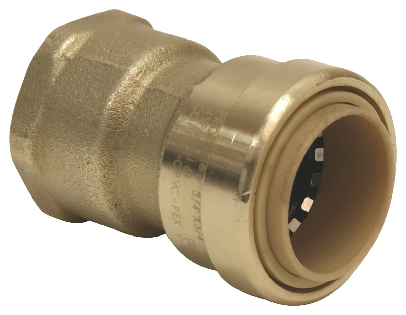 Push On Pipe Adapter 0.5 Inch Copper To Female Threaded Connector