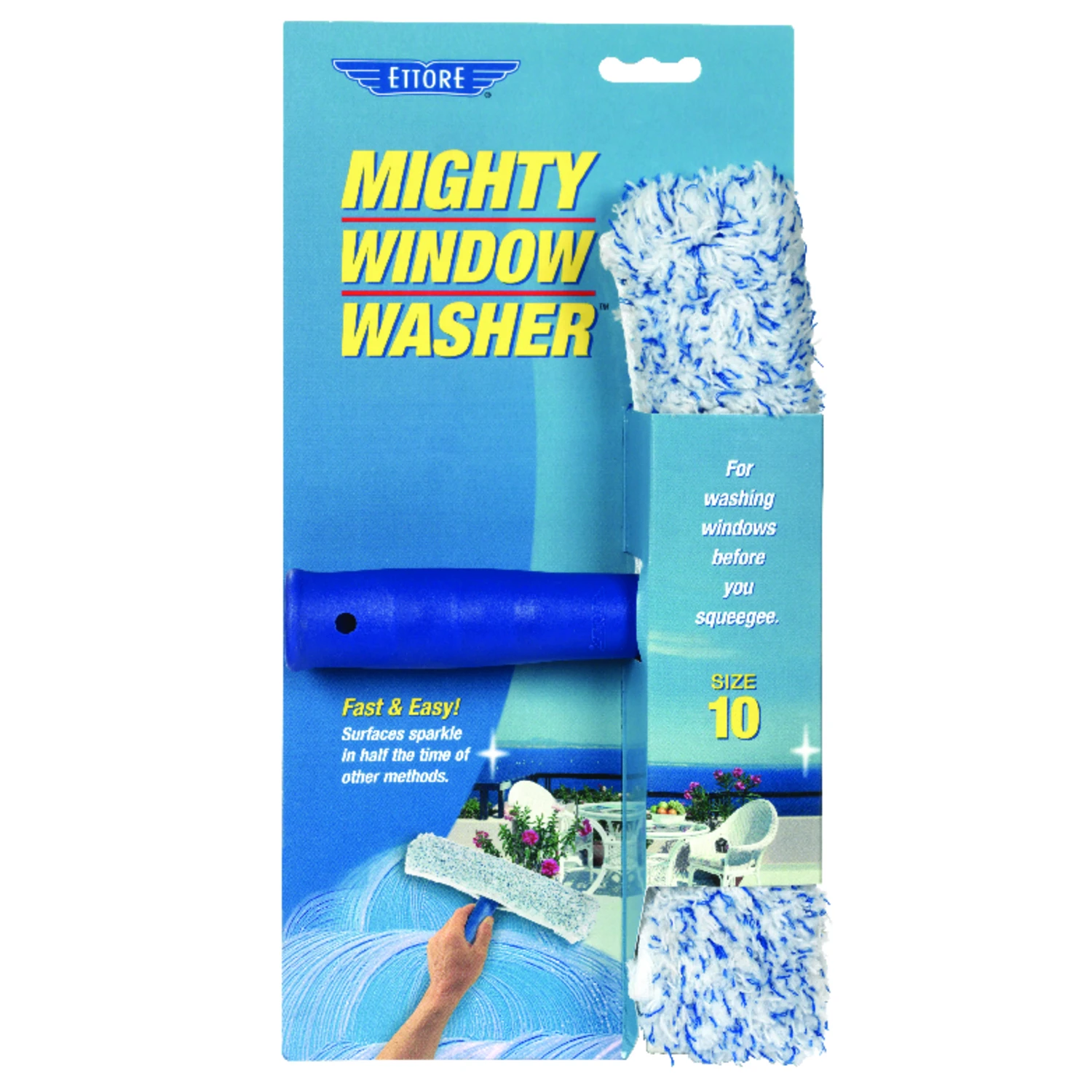 Window Scrubber 10 Inch With Durable Handle For Efficient Cleaning