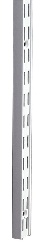Series 182 Dual-track Standard Shelf, White Steel, 63 Inches Length