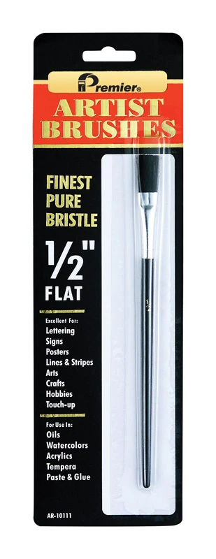 1/2 In. W Flat Artist Paint Brush