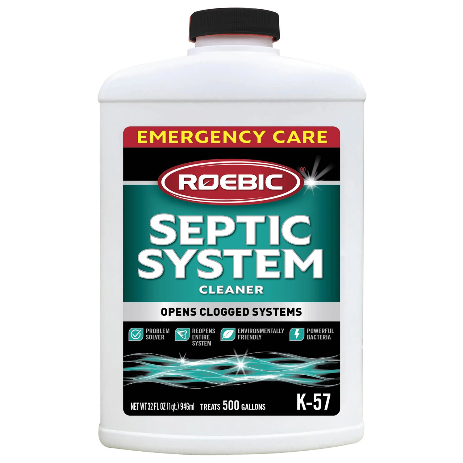 Septic Tank And Cesspool Bacterial Cleaner, One Quart