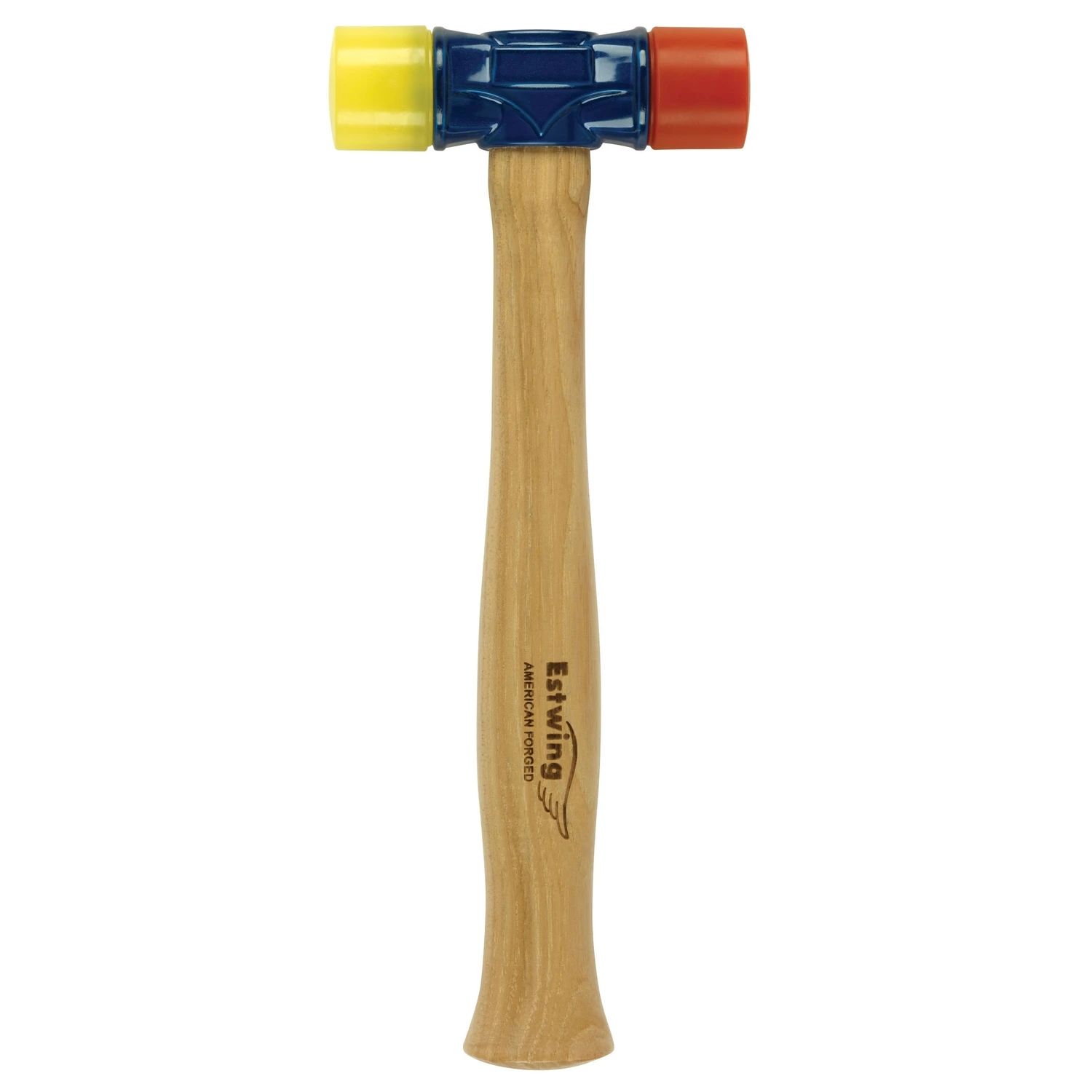 Red And Yellow Rubber Mallet Hammer, 12 Ounce Weight