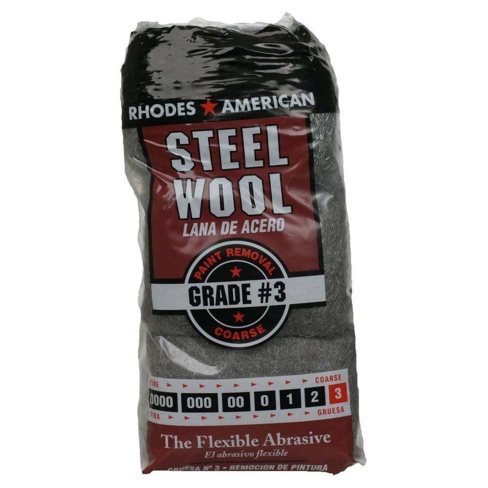 Steel Wool Pads, #3 Coarse, 12-pk.