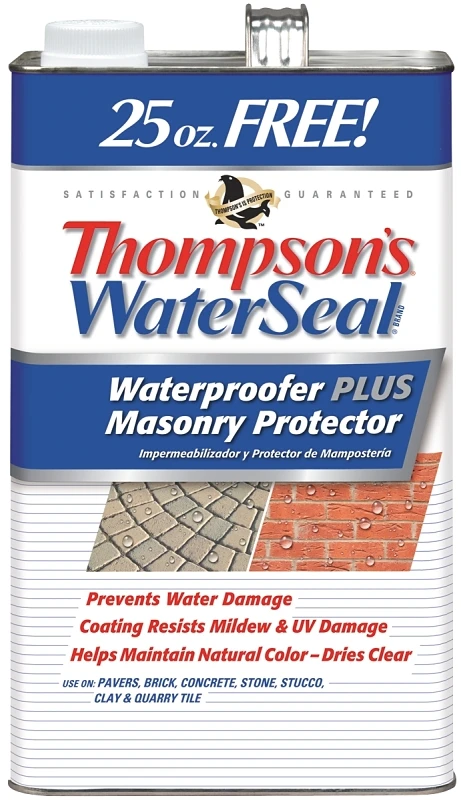 Waterproofer Plus Masonry Protector, 1.2 Gallons, Waterproofing Sealant For Concrete And Masonry Surfaces