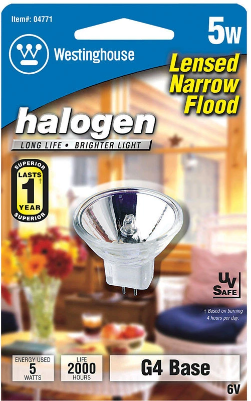 5-watt Halogen Flood Light With Glass Lens