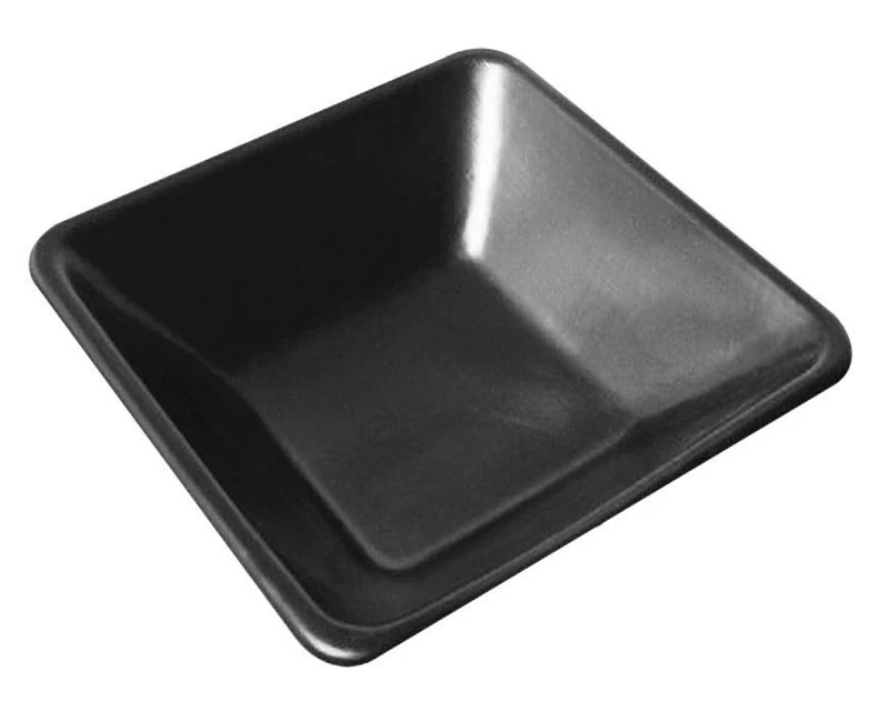 Mortar Pan Black Polyethylene 29 Inch By 29 Inch By 6 Inch Durable Construction