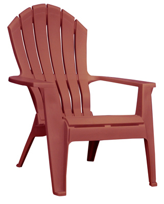 Realcomfort Ergonomic Adirondack Chair, Durable Resin Construction, Merlot Color