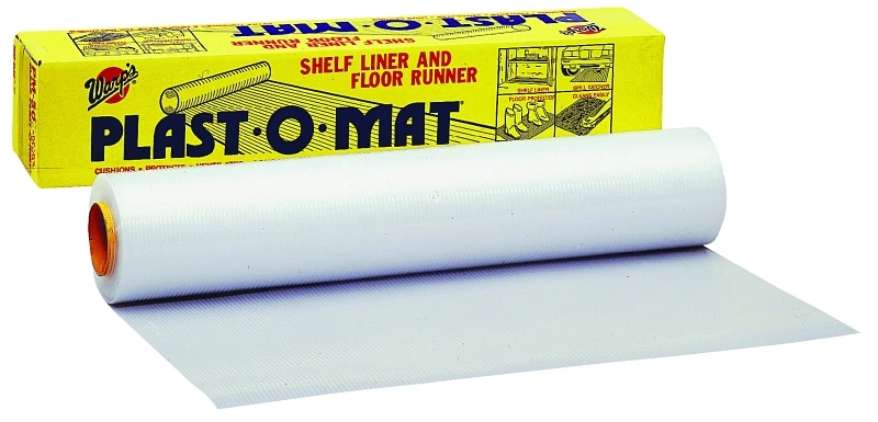 Shelf Liner/floor Runner, Clear, Ribbed, 30 In. X 50 Ft. Sold By The Foot