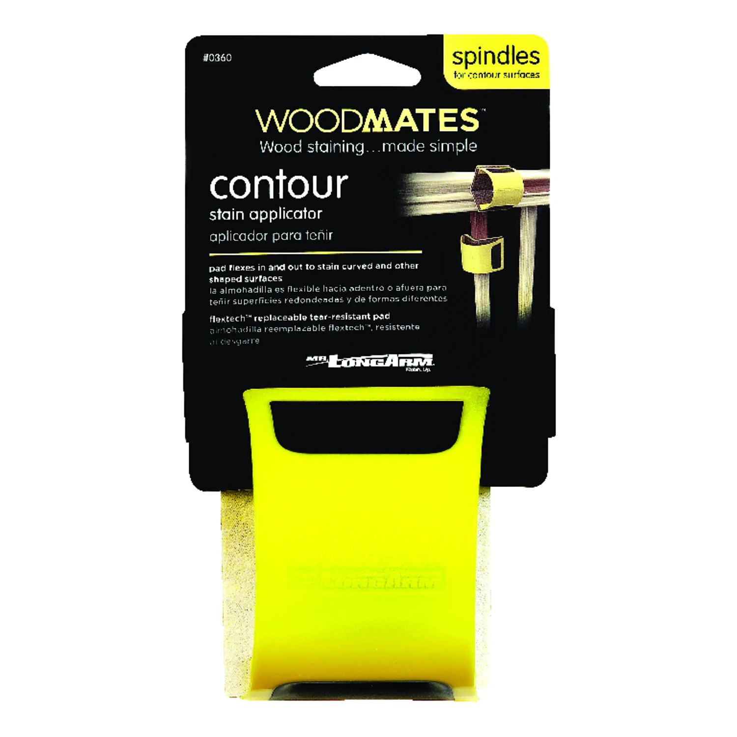 Contour Stain Applicator For Precise Wood Staining And Finishing
