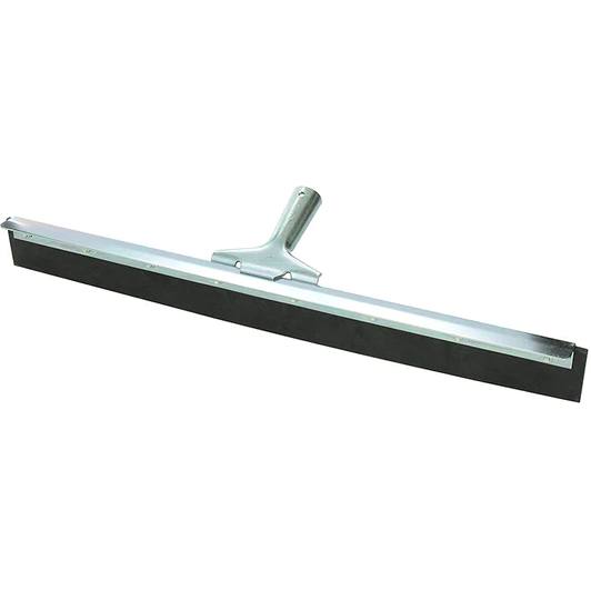 Industrial Floor Squeegee With Galvanized Steel Frame, 24 Inch Width