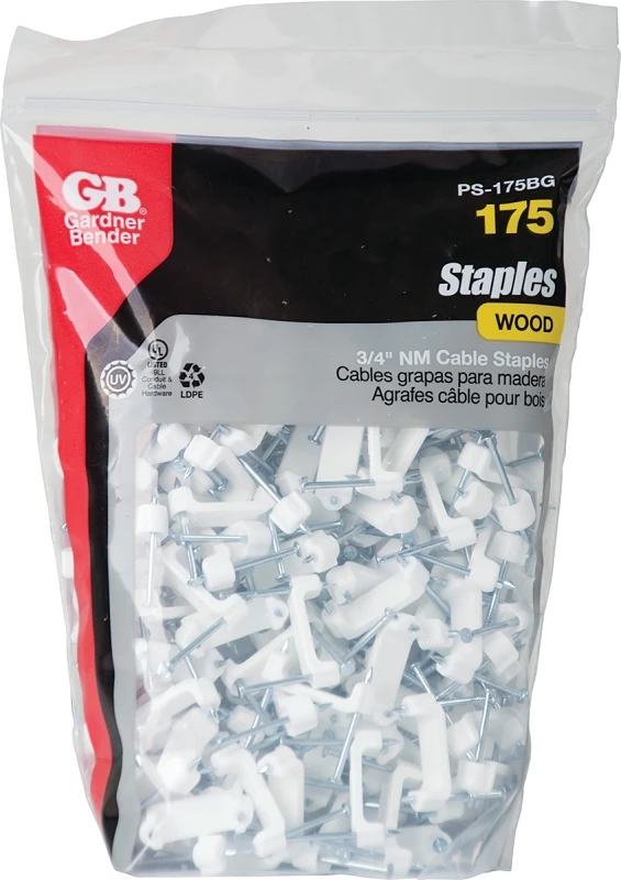 3/4-in. Plastic Non-metallic Cable Staples, 175-pack