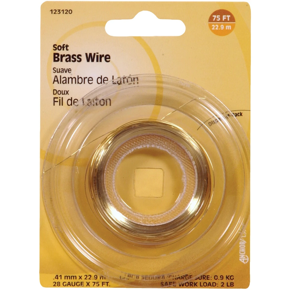 28-gauge Brass Wire, 75 Feet Length, Durable And Flexible