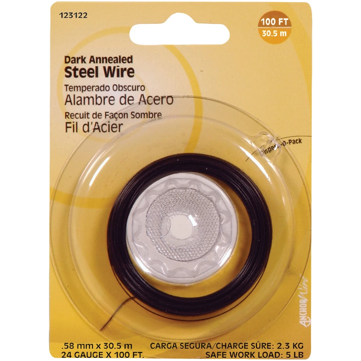 24-gauge Annealed Steel Wire, 100 Feet Length, Flexible And Durable