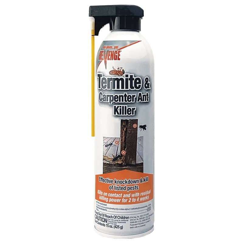 Revenge Termite And Carpenter Ant Killer Aerosol Spray 15 Ounce Ready-to-use Kills On Contact Long Lasting Control