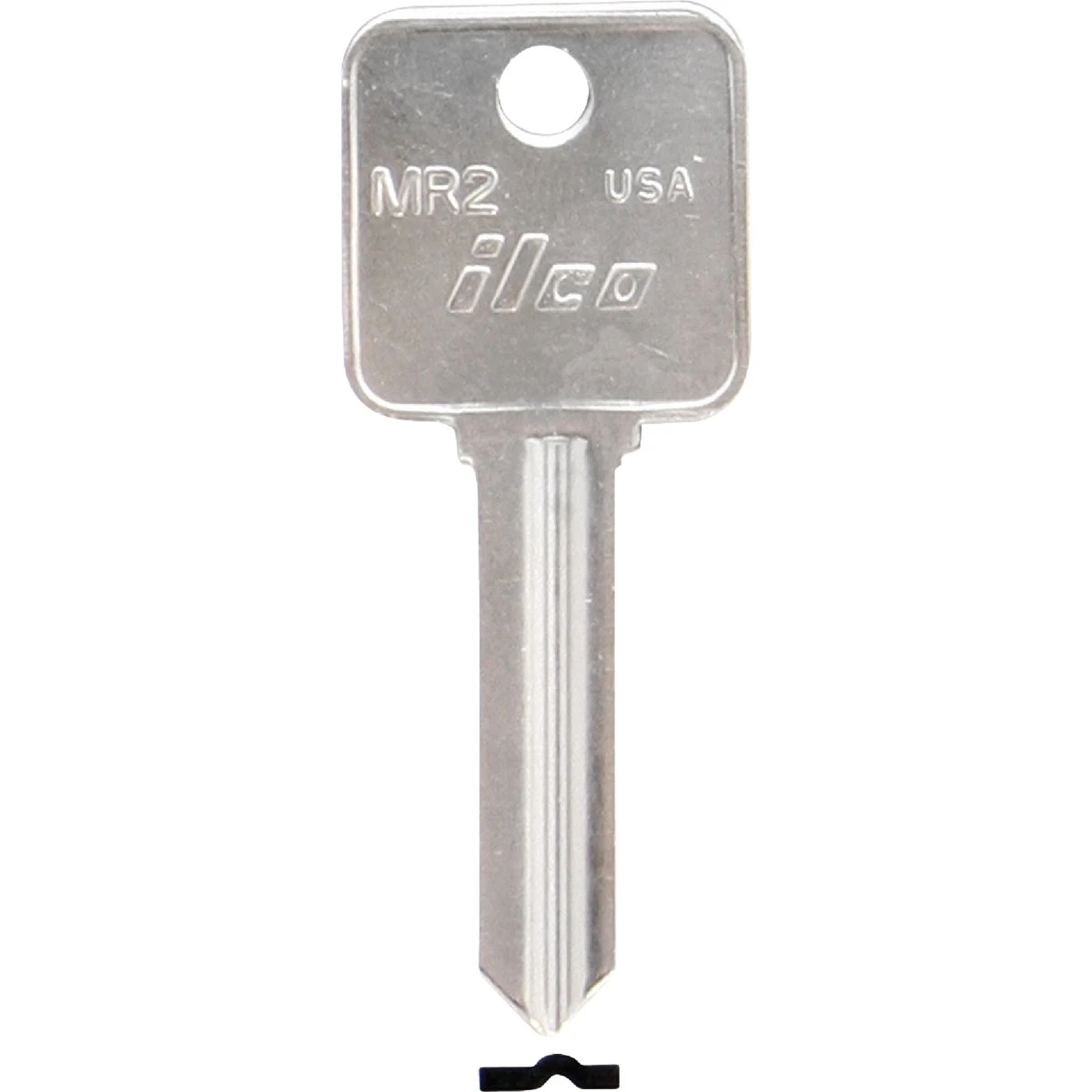 Rosseau Nickel Plated File Cabinet Key Blank Mr2 - Durable Metal Design
