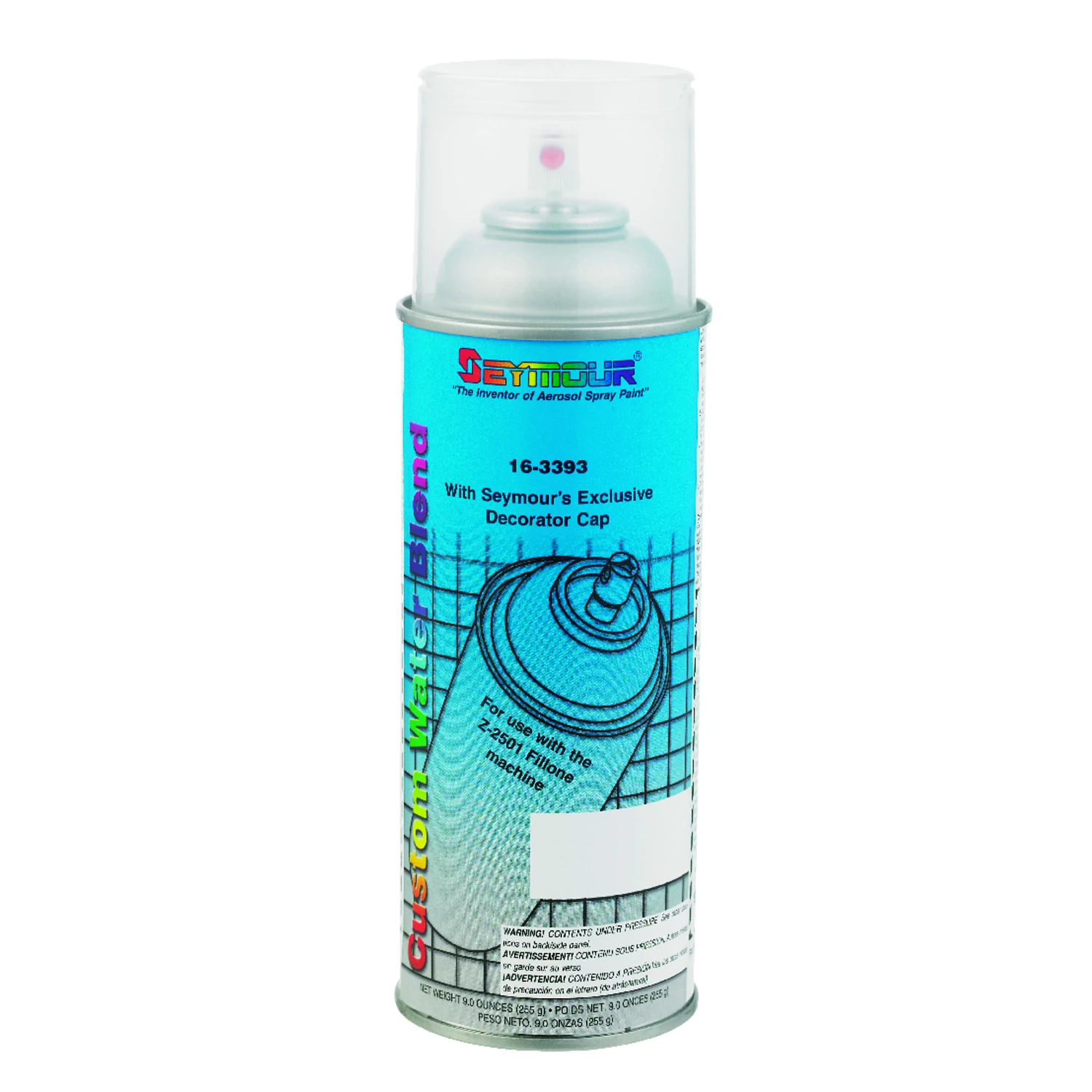 Water Blend Spray Can For No Clean Fill Machine, 12 Ounce