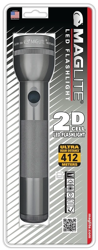 168 Lumens Gray Led Flashlight Model St2d096 - D Battery Powered
