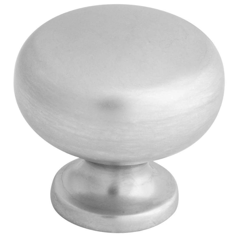 1-1/4 Inch Satin Chrome Decorative Round Cabinet And Door Knob By Stanley-national Hardware