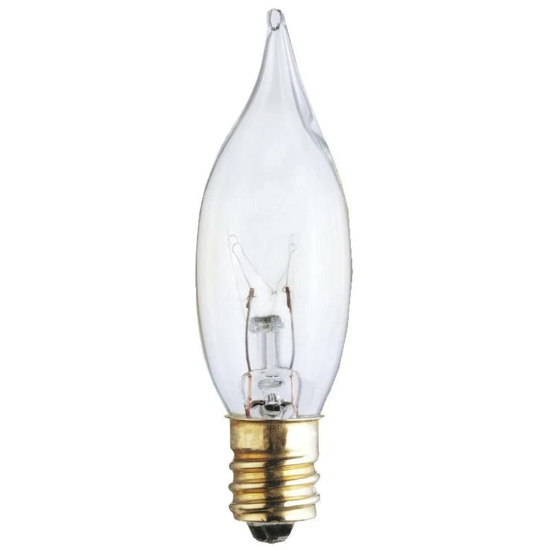 15 Watts E12 Decorative Incandescent Bulb E12 (candelabra) White 1 Pk