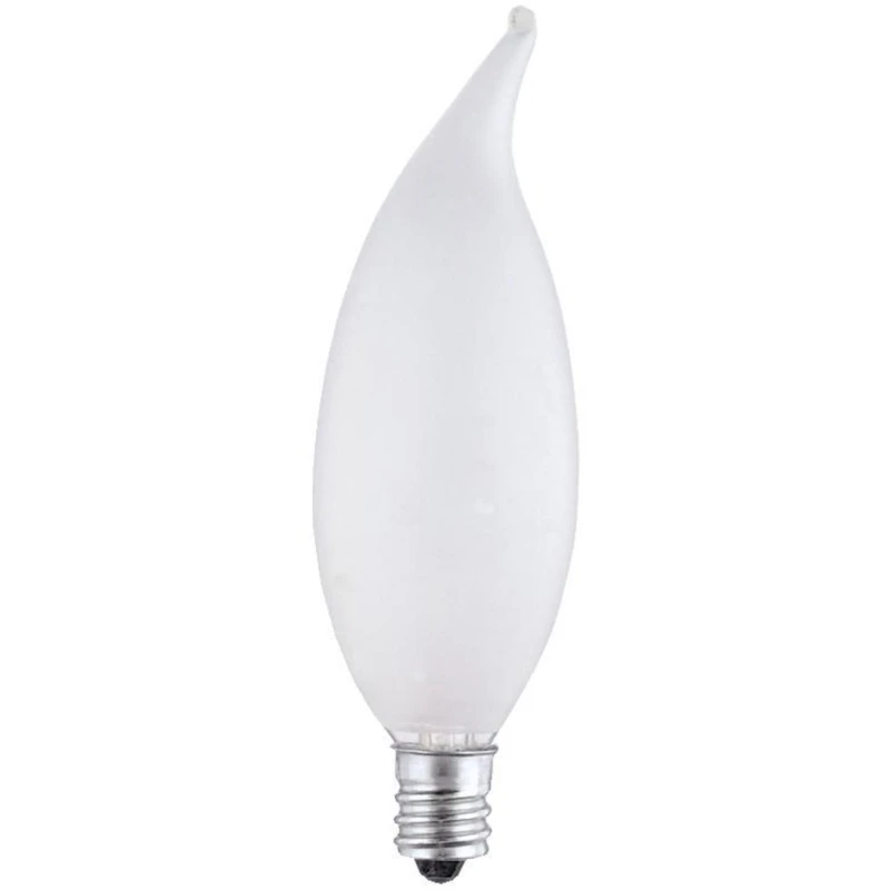60 Watts Ca10 Decorative Incandescent Bulb E12 (candelabra) White 1 Pk