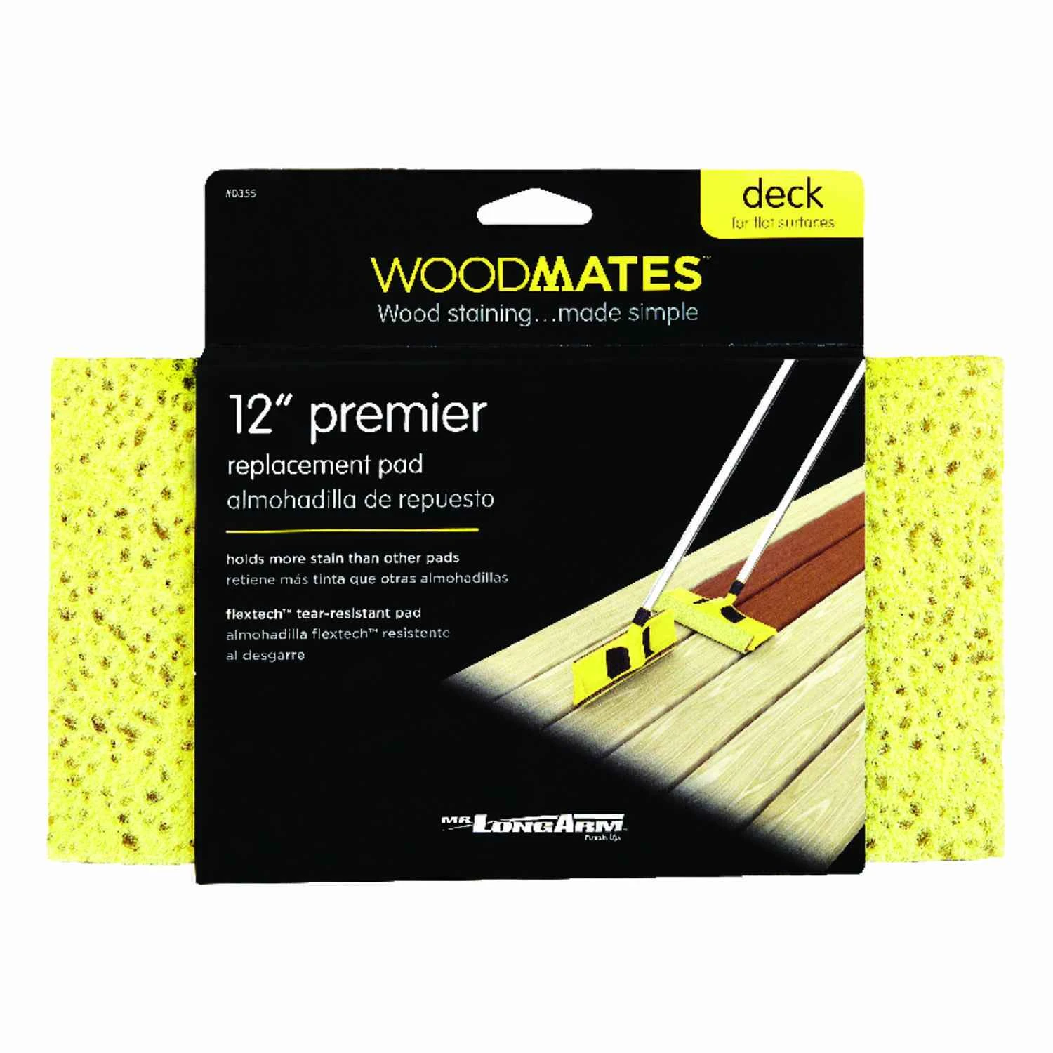 Woodmates Premier 12-inch Stain Applicator Replacement Pad