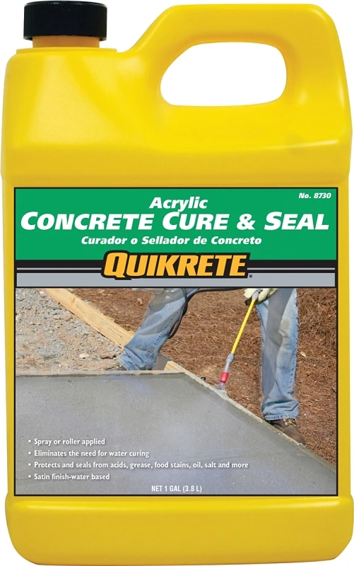 Acrylic Concrete Cure And Seal, 1 Gallon Container, Clear Protective Finish