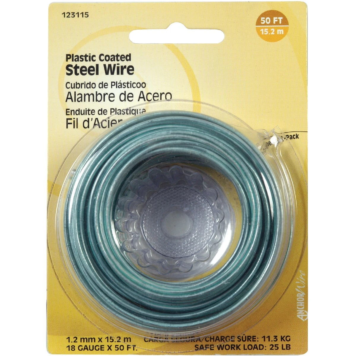 18-gauge Plastic Insulated Electrical Wire, 50 Feet Length