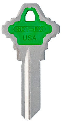 Schlage Green Key Blank - Model Sc1-pc-green