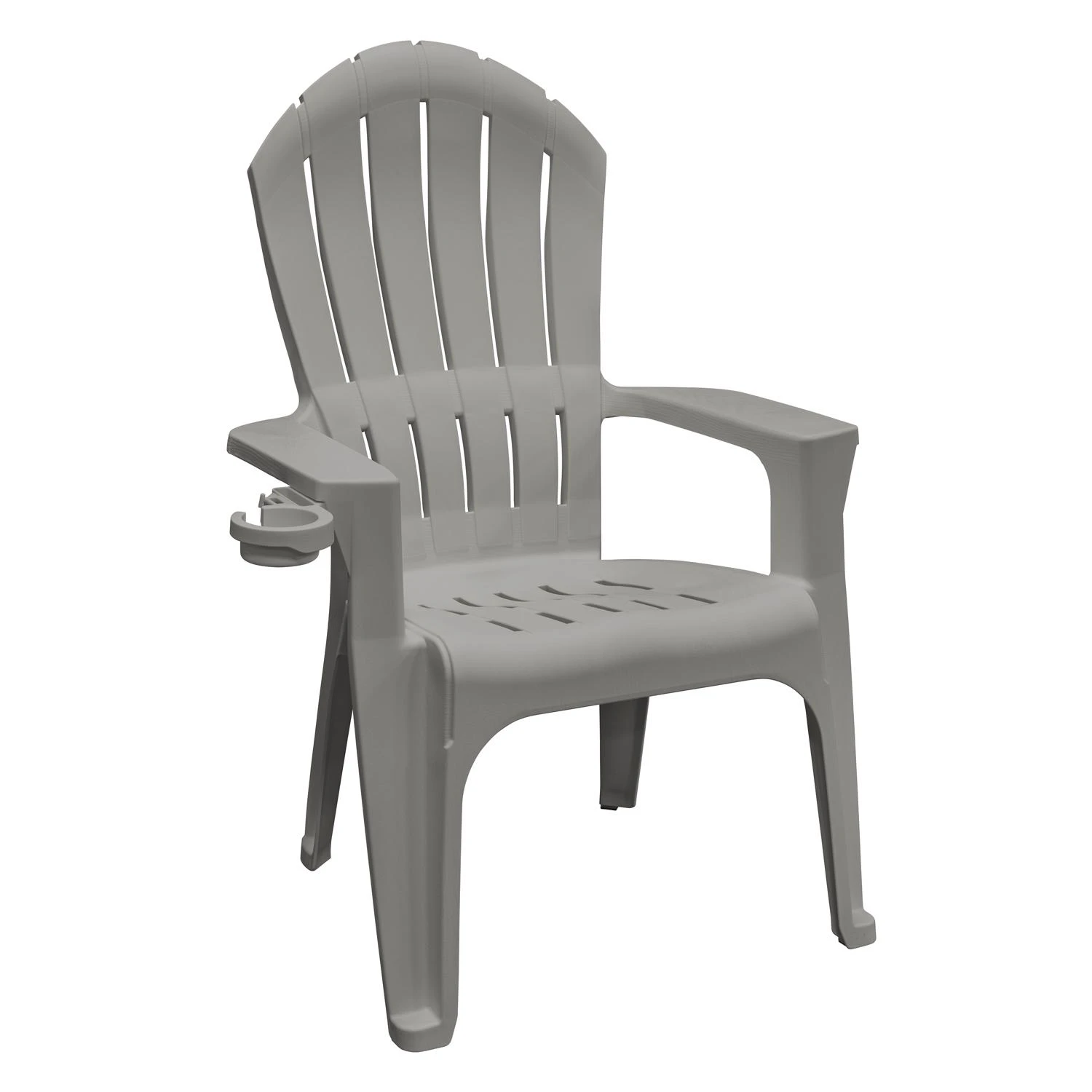 Big Easy Adirondack Chair Gray Resin Outdoor Patio Furniture