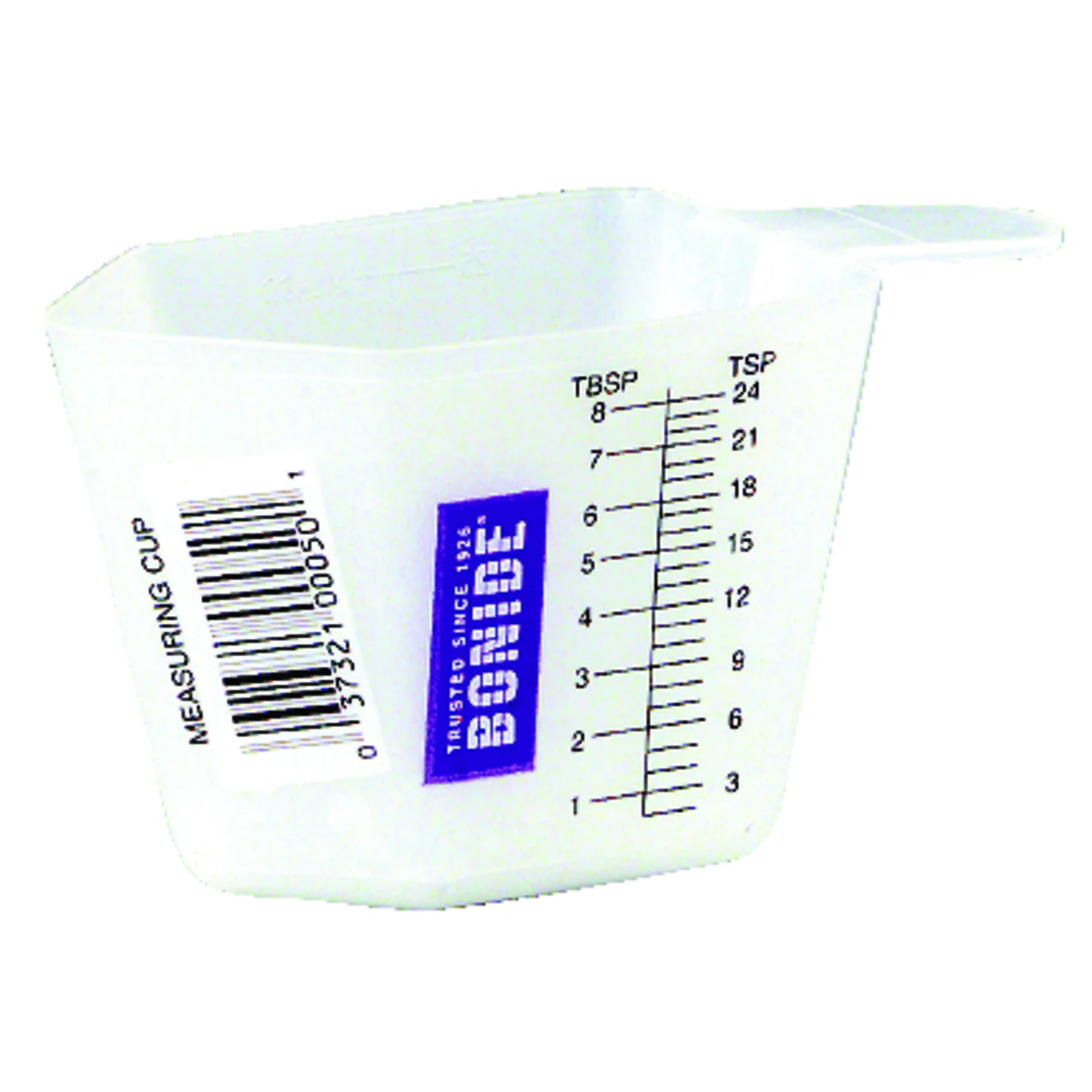 4 Oz Plastic White Measuring Cup For Lawn & Garden Use