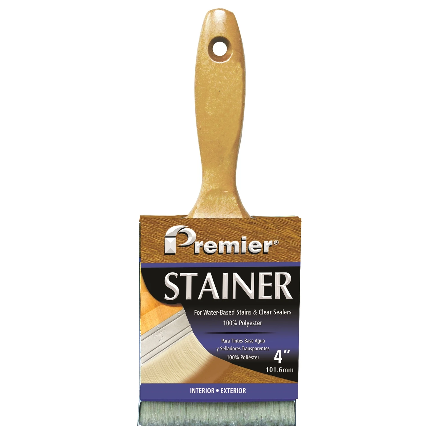Stainer 4 In. W Flat Stain Brush