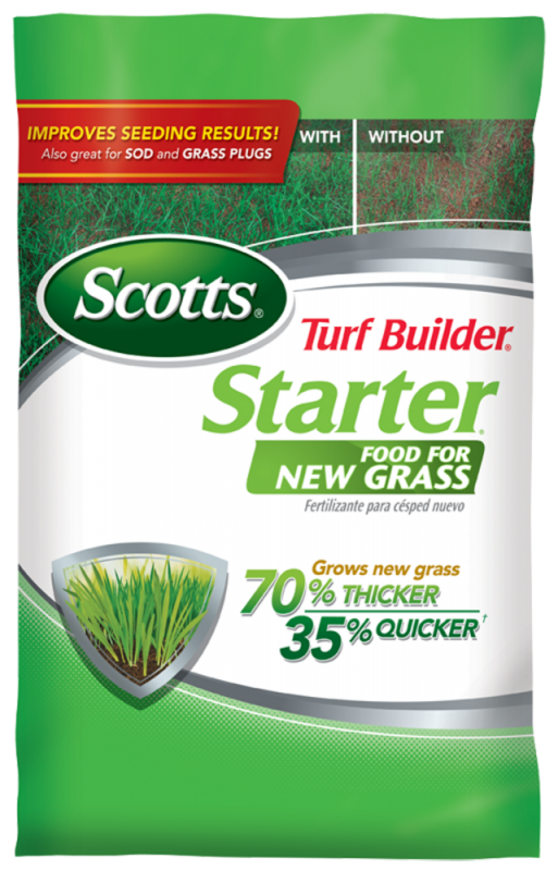 Turf Builder Starter Food For New Grass Fertilizer, 15 Pounds, Covers 5,000 Square Feet