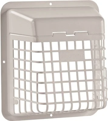 Plastic Universal Hinged Vent Guard In White Finish