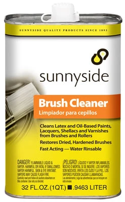 Brush Cleaner, Water-rinsable, 1-qt.