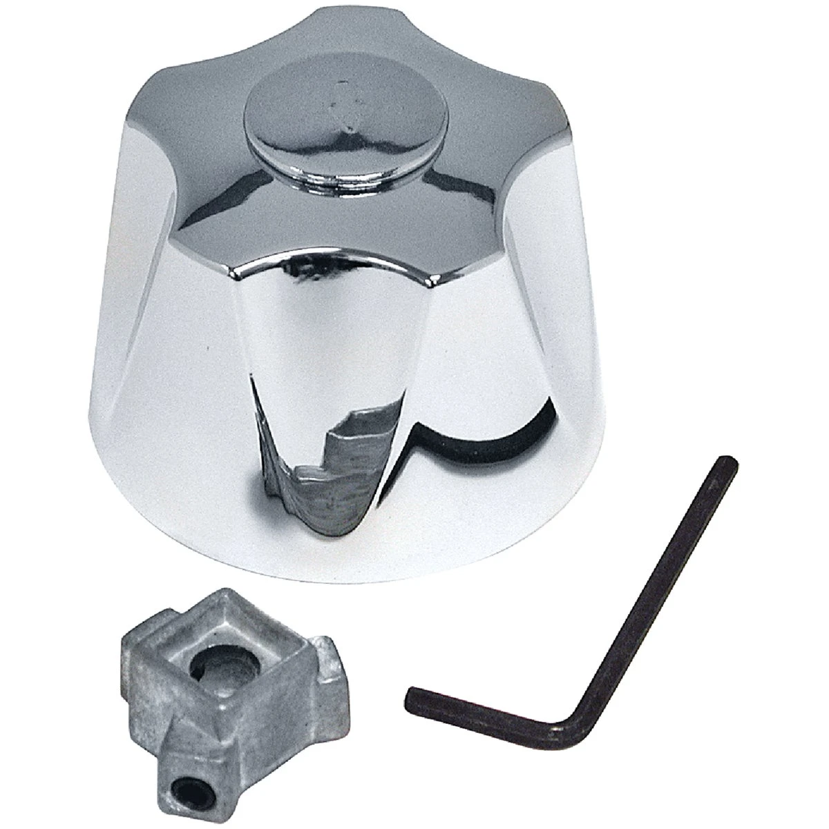 80843 Chrome Canopy Diverter Faucet Handle - 1-1/2 In. H, Metal