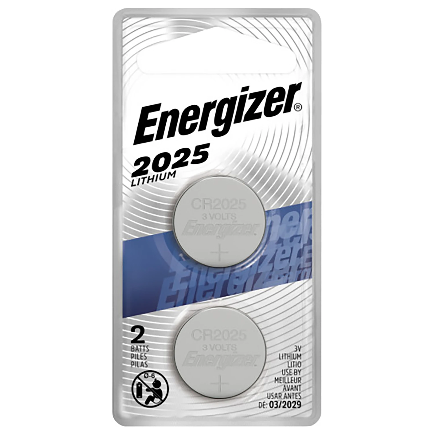 3v Lithium Coin Batteries, 2025, 2 Pack