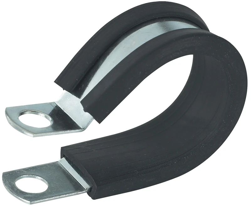 Steel Cable Clamps, Rubber-insulated, 3/4-in. I.d., 2-pk.