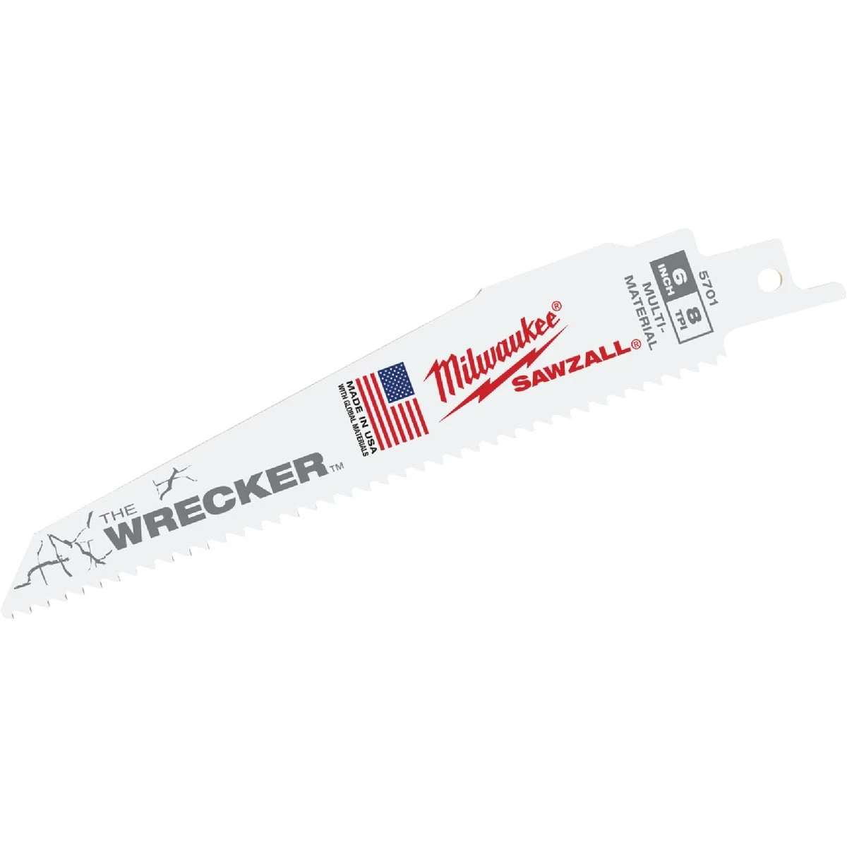 Milwaukee Sawzall The Wrecker 6 In. 7/11 Tpi Multi-material Demolition Reciprocating Saw Blade (25-pack)