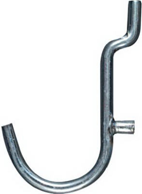 1-inch Galvanized Steel Curved Hook, 8-pack