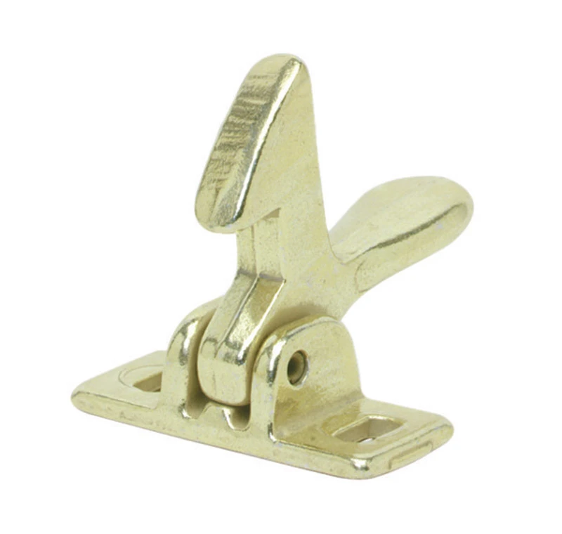 1.4 In. H X 0.6 In. W X 0.9 In. D Brass-plated Aluminum Elbow Catch