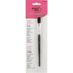 3/4 In. Finest Flat Pure Bristle Artist Brush