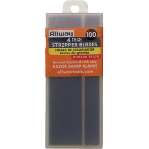 Allway Carbon Steel Single Edge Scraper Blade 4 In. L 100 Pk