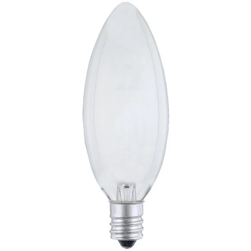 25 Watts E12 Decorative Incandescent Bulb E12 (candelabra) White 1 Pk