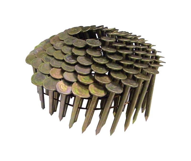 National Nail Pro-fit 1-1/4 In. .120 Ga. Straight Coil Roofing Nails 15 Deg. Smooth Shank