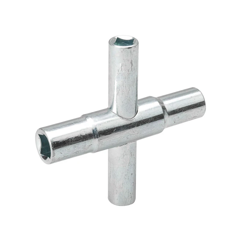 4-way Sillcock Key With Square Stems For Outdoor Faucet Valve Operation